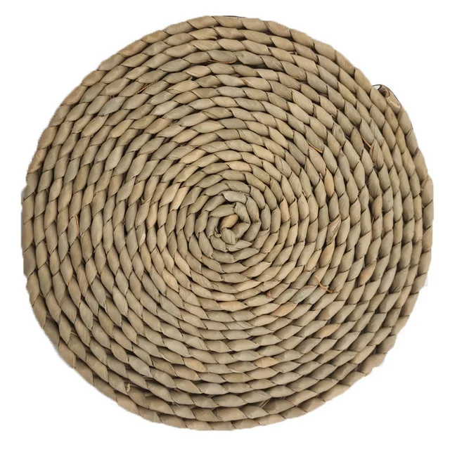 Natural Handmade Grass Weaving Pu Grass Meal Mat Weaving Sand Pot Insulation Mat Cup Mat Tea Mat