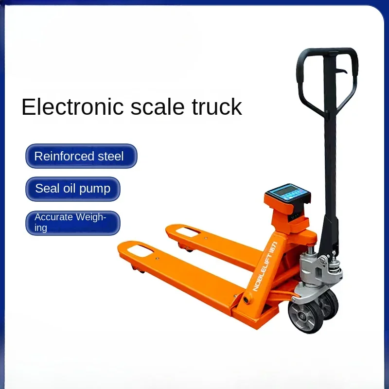 2-ton high-precision manual electronic scale transport vehicle with printing capability