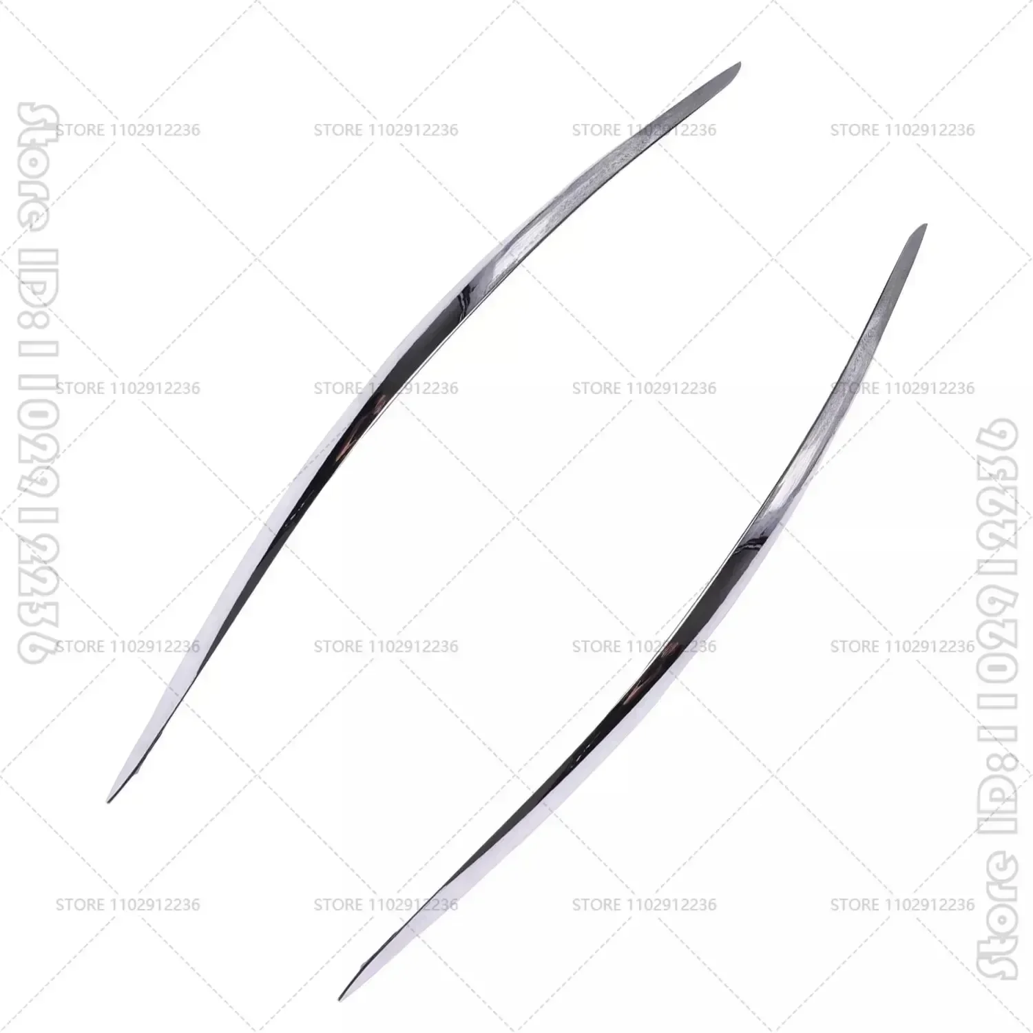 Strip krom cetakan Bumper depan, untuk 2007-2009 W211 Mercedes Benz E320 E350 E550, E63 AMG 2118852321 2118852421 Trim