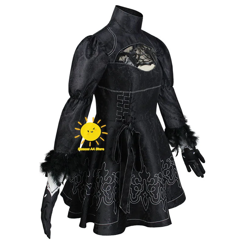 Nier 2b Cosplay Nier Automata Yorha Cosplay YoRHa No. 2 Type B Costumes Anime Women Dress Fancy Halloween Girls Party Clothes