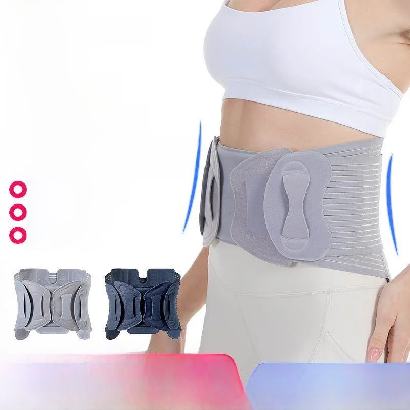 

Поясничный поддерживающий корсет из термопрессованного алюминия: комфортный, дышащий, с фиксирующими ремнями для поддержки позвоночника, предотвращает усталость, длительное ношение