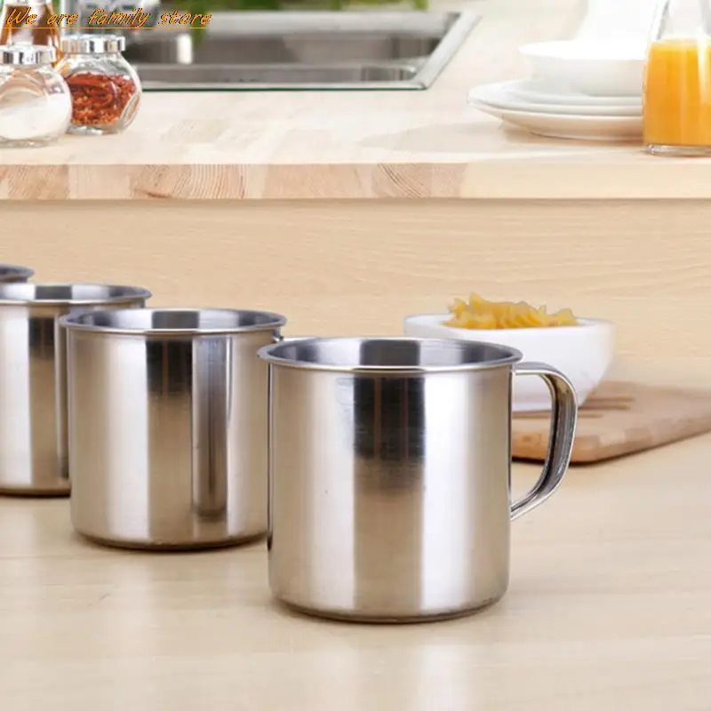1/3/6pc caneca de viagem de aço inoxidável caneca de viagem cerveja uísque café alça de chá copo cozinha copos de macarrão bar ferramentas de beber acessório