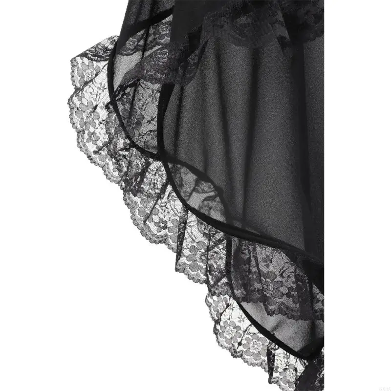 Victorian Long Tulle Glove Goth Detachable Sleeve Medieval Renaissances Costume 6XDA