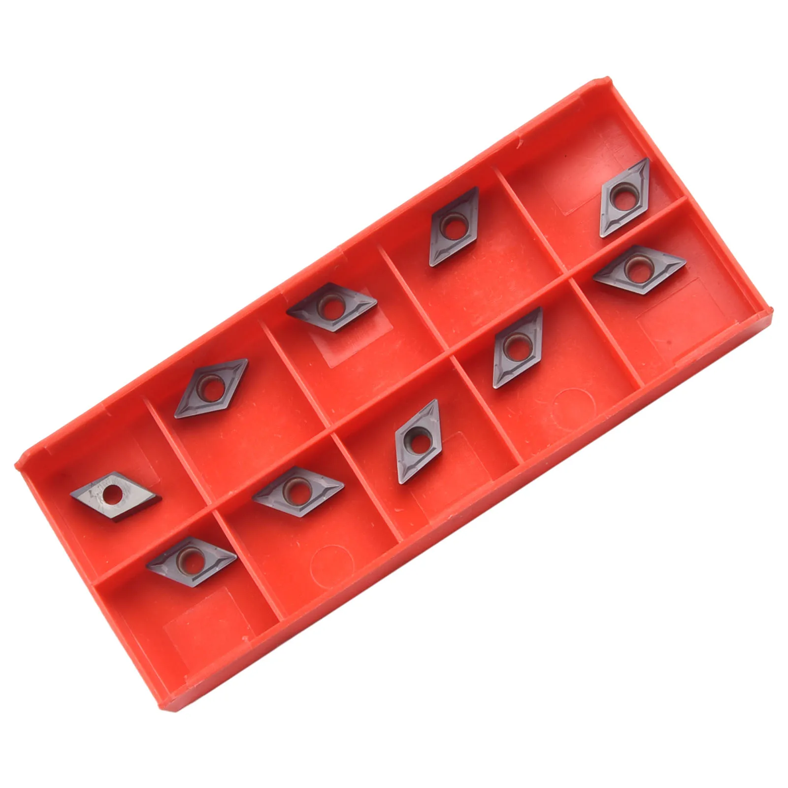 

10PC DCMT21.51 DCMT070204 VP15TF Carbide Inserts Wood Turning Blades Holders For Lathe Metal Milling Cutting Tool Accessories