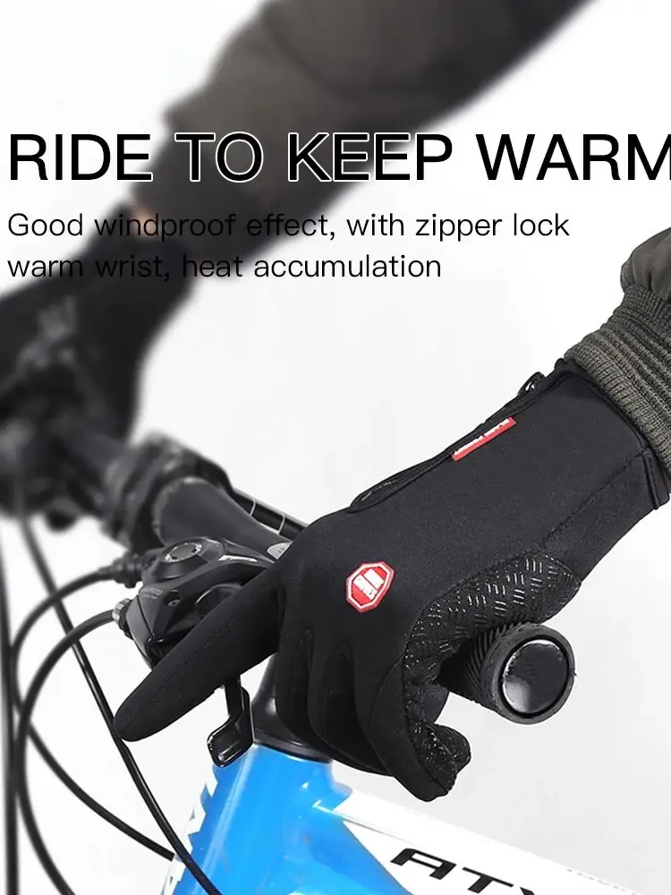 AliExpress Kyncilor Winter Ski Gloves Men Bike Cycling Gloves Windproof Cold Proof Full Finger Outdoor Waterproof Bicycle Motorcycle Riding Mitten