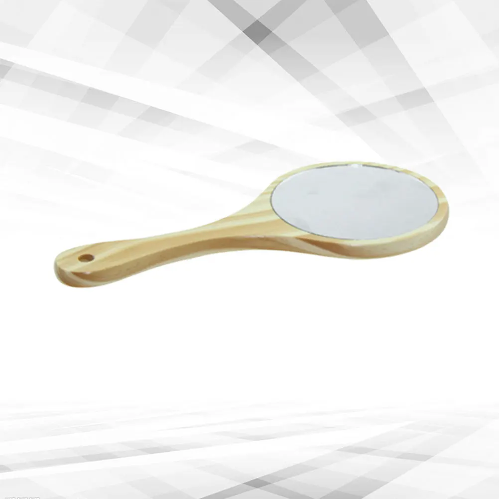 

Make up Mirror Vintage Makeup Portable Mirrort Wooden Metal Woman Bamboo Exquisite