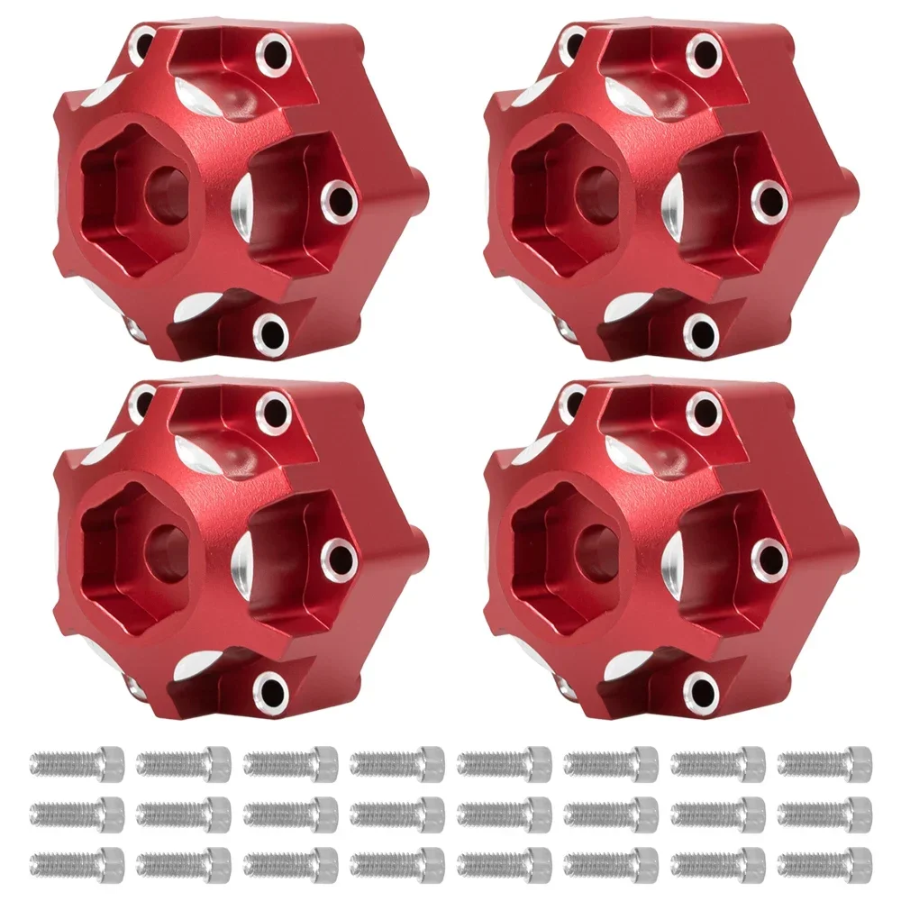 

RC Car 4 Pcs Aluminum 6x30 to 12mm Hex Adapter for 1/10 Pro-Line Racing PRO633701 PL28 MX28 Upgrade Parts