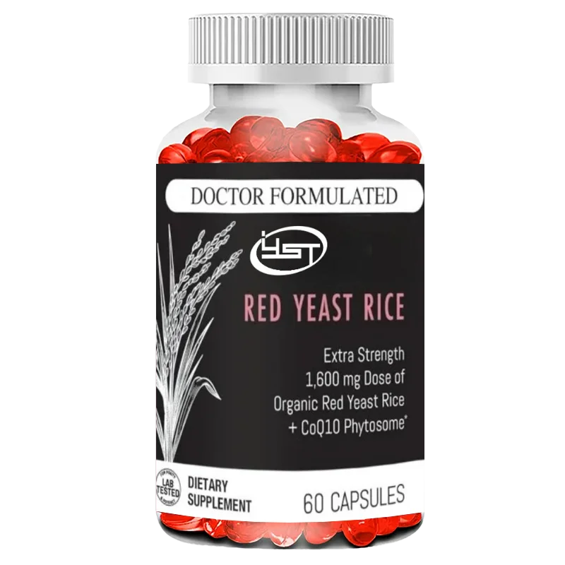 1600 Milligrams of Organic Red Yeast Rice+50 Milligrams of Coenzyme Q10- Overall Health Support (60 Capsule)