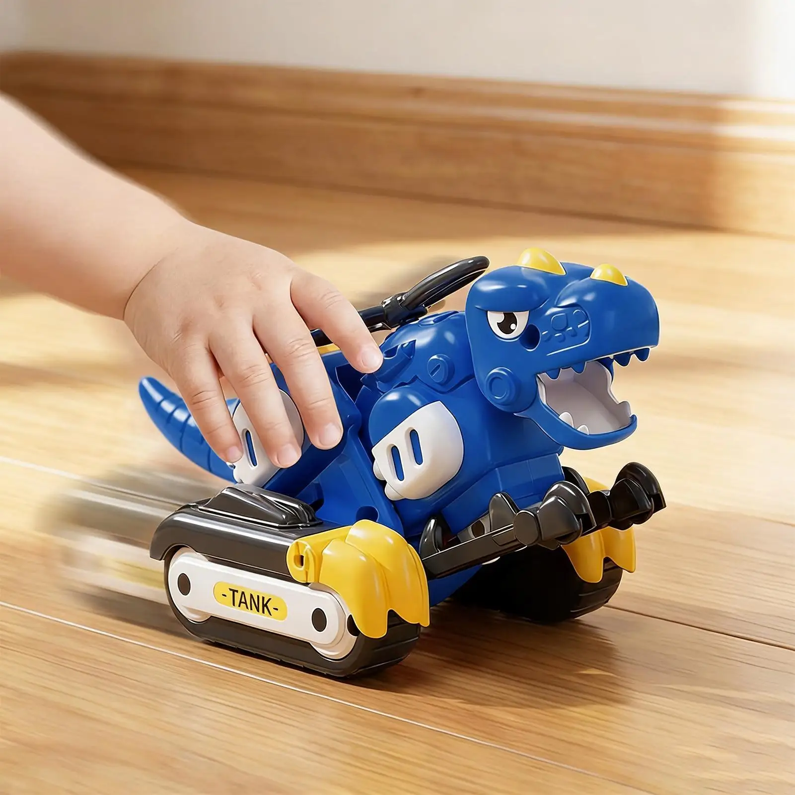 Collision Transforming Dinosaur Toy Educational Tank Model Transformation Figure Toys For Home Preschool Boys Girls Birthday