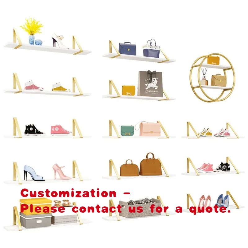 

custom.Custom Shoes Rack Shelf Shop Display Rack Shop Rack Retail Gold Stainless Steel Shoes Shelves Display Shoe Shop