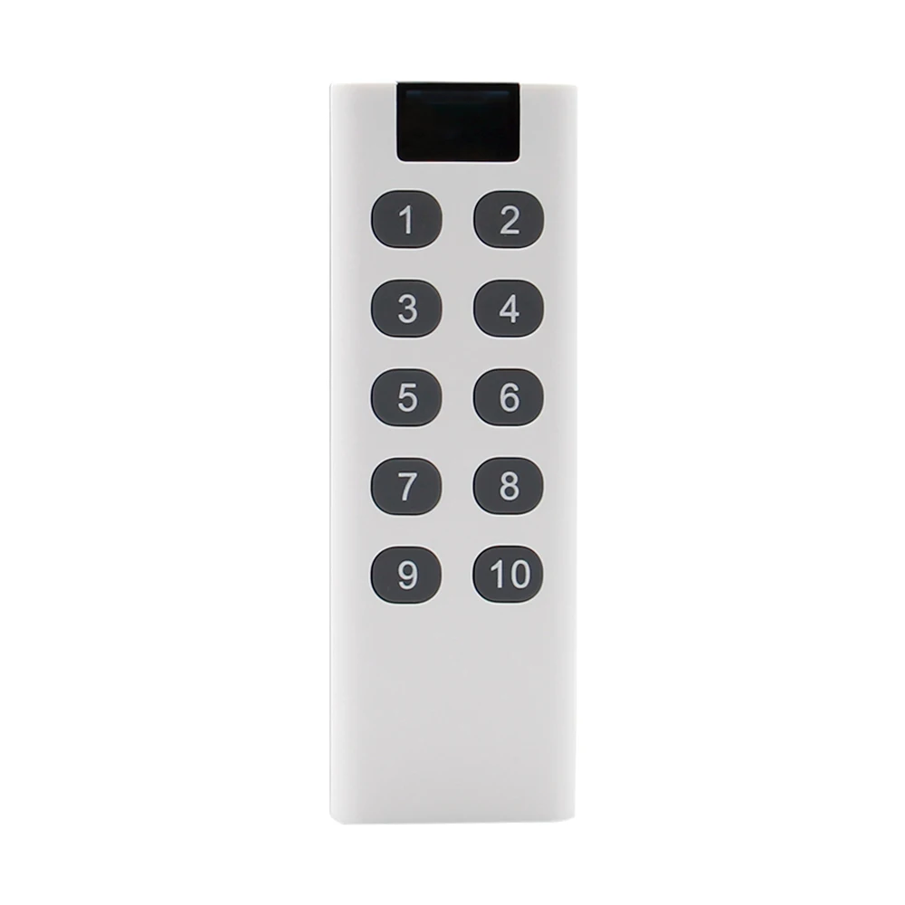 Universal RF 433MHz Wireless Learning Code Digital Remote Control Transmitter forSwitch 10 Button 2262/EV1527