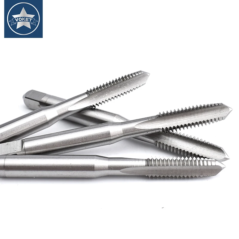 10PCS HSS-E Maschio a mano metrico M1 M1.2 M1.4 M1.6 M1.7 M2 M2.5 M2.6 M3 M3.5 M4 M5 M6 M7 M8 M10 M11 M12 M14 M16 Rubinetti con filettatura