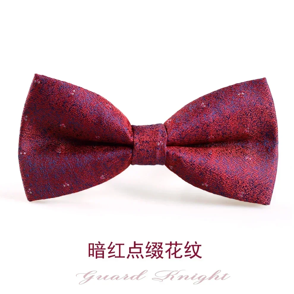 

Bow tie male wedding best man groom black formal bow tie Burgundy men's dress bow female free mail