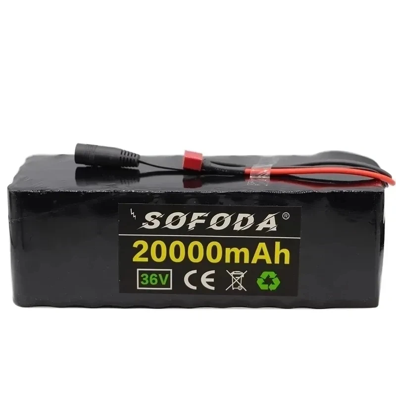 Imagem -02 - Bateria de Alta Potência para Bicicleta Elétrica 36v 10s4p 20ah 1000w 42v 20000mah Bms Capacidade Indicator e Carregador