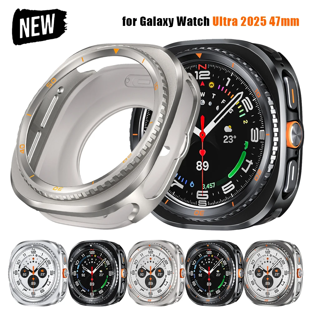 حافظة من سبائك الألومنيوم لساعة سامسونج جالاكسي الترا 2025 47 مللي متر غطاء فاخر لهاتف جالاكسي الترا 2024 ترقية إلى 8 ملحقات كلاسيكية #1