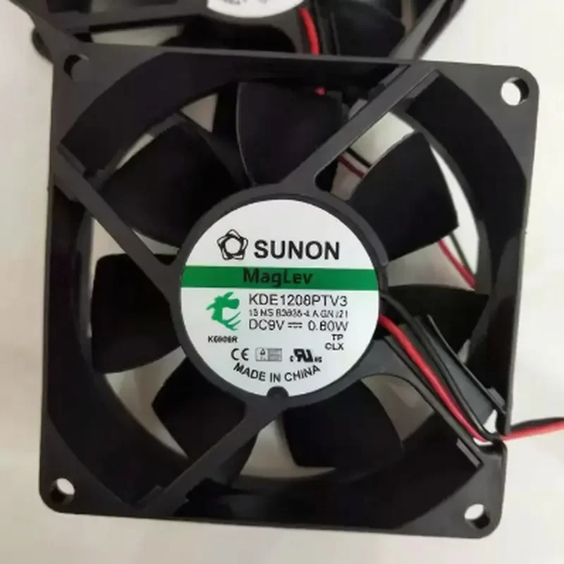 For SUNON KDE1208PTV3/4 9V 0.80W 8025 8cm Hydraulic Chassis Cooling Fan