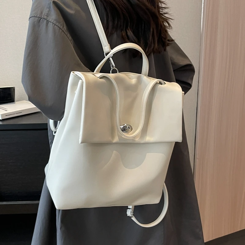 

Large Capacity Backpack Women's Backpack 2025 New high-end texture Computer Bag College Student's School Packbags Travel Bags