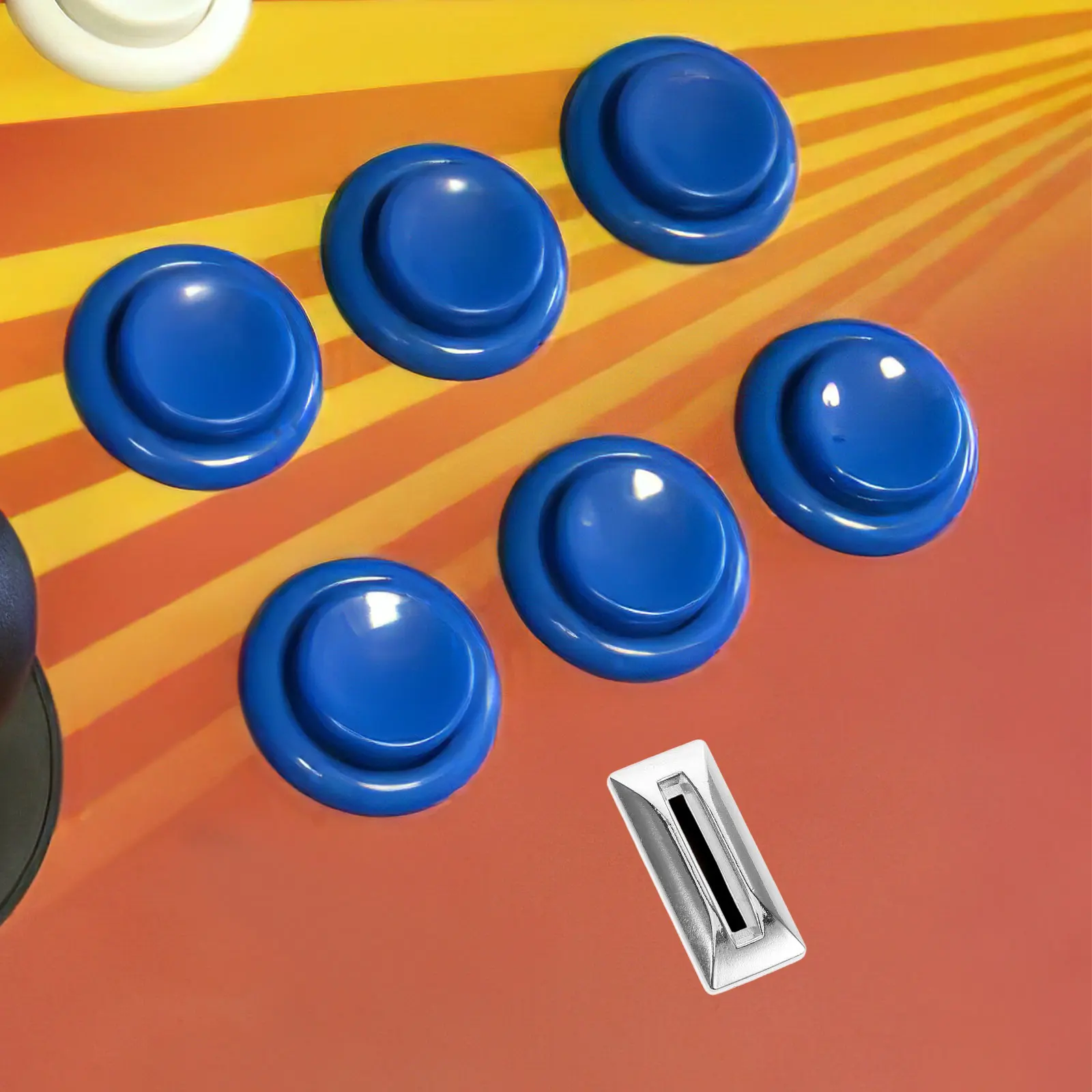 

Wear-Resistant Stainless Steel Coin Entry for Game Consoles Rectangle Design Simple Installation Effortless Use