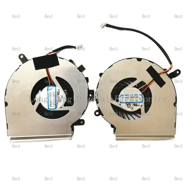 Nuevo ventilador de CPU GPU para MSI ge62 2QD ge62 2QE ge72 pe60 pe70 gl62 3 pines 3 cables gratis