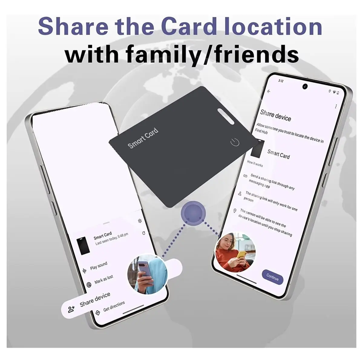 

2026 New Wallet Tracker Card,Rechargeable Thin Finder,for Find My (for Android ),Item Locator for Luggage Tags Passports