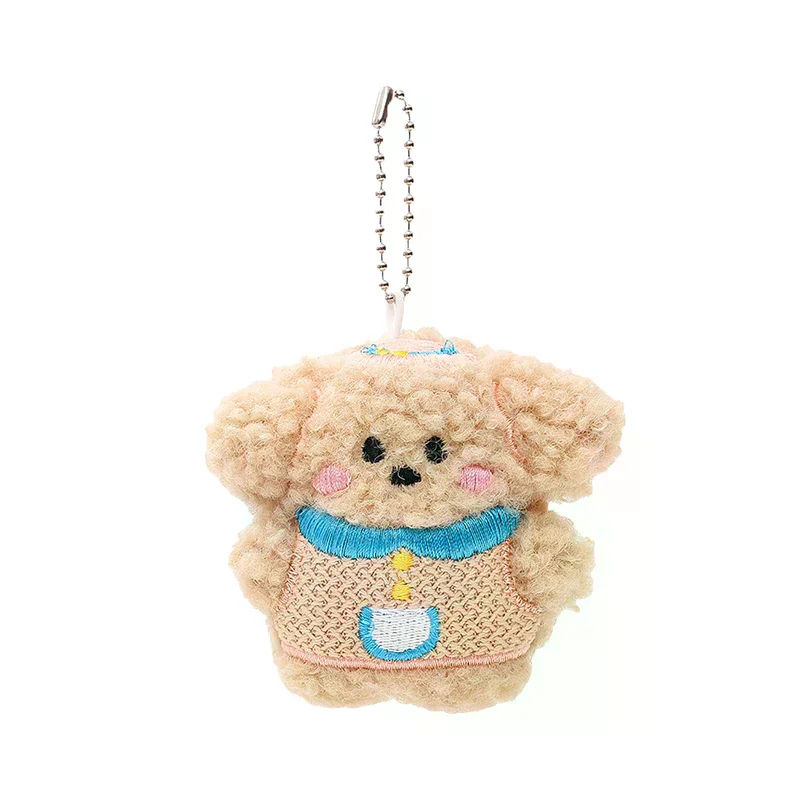 

Kawaii Keychain Pendant Rabbit Puppy Bear Hanging Plush Animal Backpack Accessories Car Key Chain Bag Pendant Children Gift