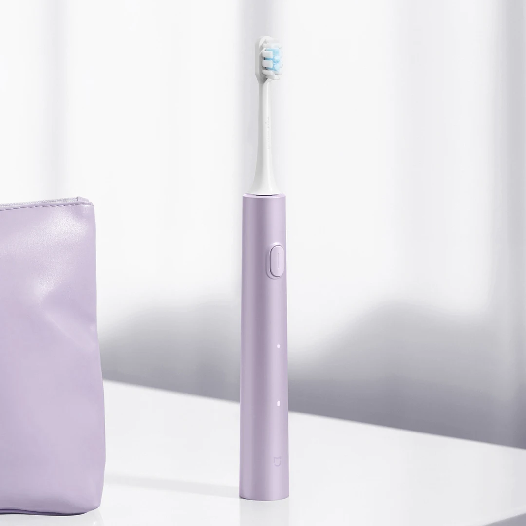 XIAOMI-cepillo de dientes eléctrico Mijia T302, 3 colores, 4 cabezales, IPX8, resistente al agua, 360 °, carga inalámbrica, 4 modos de Limpieza de