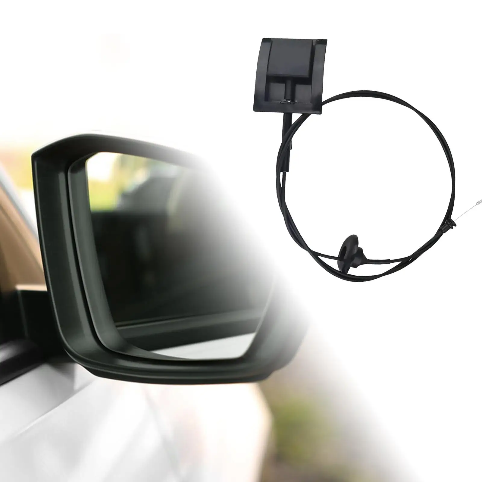 Cable de liberación de capó con tirador, Kit de pestillo de capó delantero de Metal y plástico duradero para Ford Bronco F150 F250 F350 F53 F59