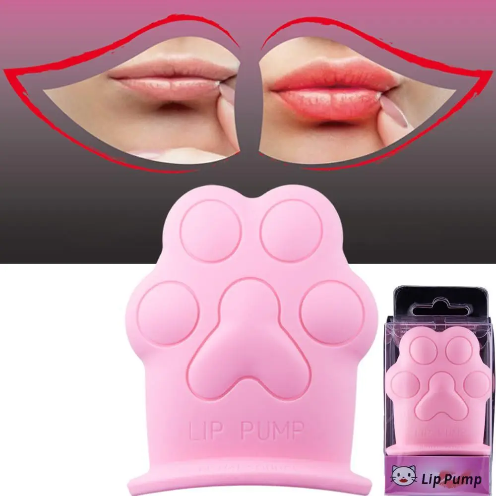 อุปกรณ์เพิ่มความอวบอิ่มริมฝีปากลายอุ้งเท้าแมวแบบใหม่ ใช้ซ้ำได้ ล้างทำความสะอาดได้ ทำจากซิลิโคน