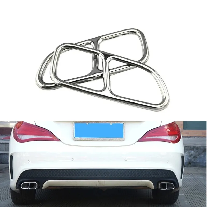 

Декоративная накладка на выхлопную трубу (наконечник) для Mercedes-Benz CLA W117 2013-2016 и Mercedes-Benz SLK Class R172 R171 2009-2015