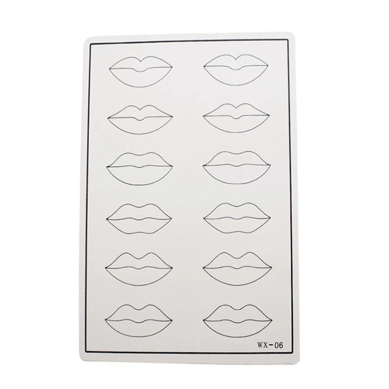 

Blank Double Sided Practice Skin for Eyebrow Lips, Eyes Tattoos, Permanent Makeup Silicone Skin Microblading Fake Skin Sheet