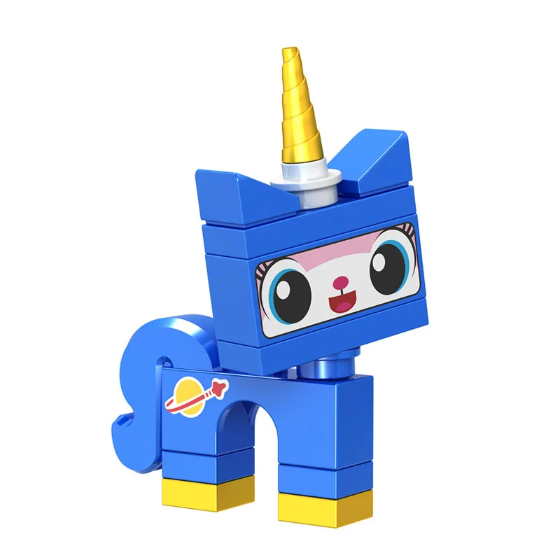 8 pz/lotto Unikitty Cat Anime Figure Building Blocks Queasy Biznis Models mattoni compatibili giocattoli educativi per regali per bambini