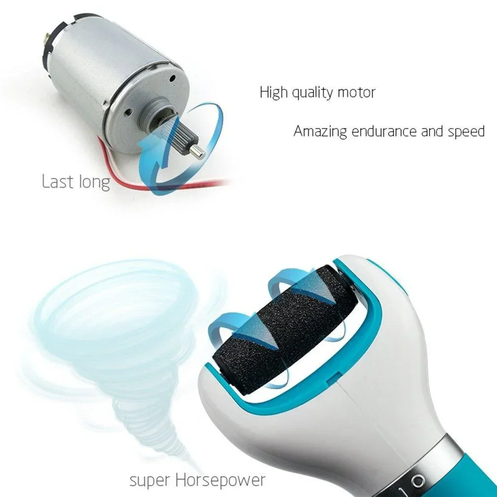 Máquina elétrica de cuidados com os pés, esfoliante, ferramenta de pedicure, arquivo de moagem, dispositivo de cuidados com a pele, ferramenta de cuidados com os pés para remoção de pele morta