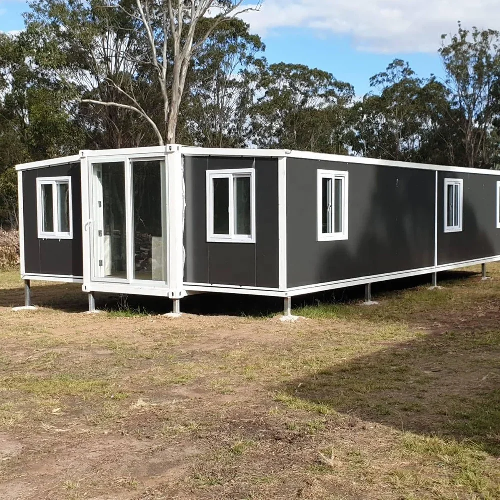 Easy Assemble 40 Ft 20 Ft Expandable Container House Insulated Mobile Home 3 Bedroom With Kitchen Modern Prefab House