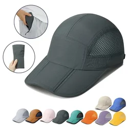 GADIEMKENSD-Bonés de beisebol portáteis masculinos, de secagem rápida, dobráveis verão, onda do mar, bordados, chapéus de sol unissex, boné snapback