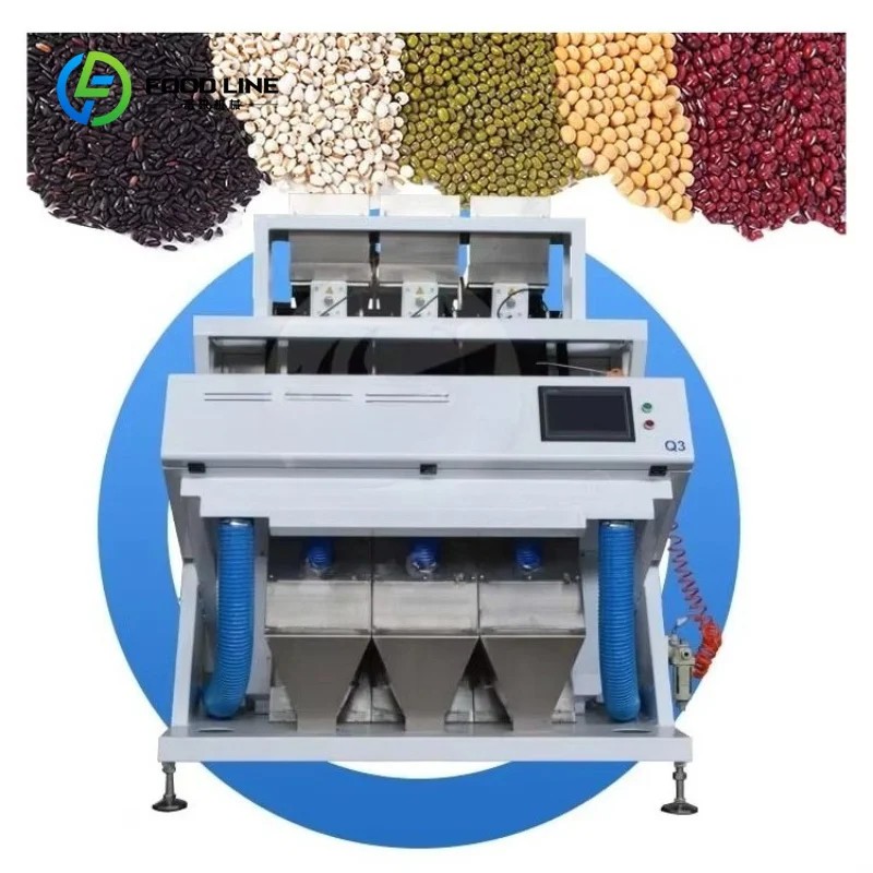 Customized Quinoa Rice Tea Leaf Color Sorter Machine Mini Pecan Nut Optical Sorter for Coffee Bean Rice Color Sorting Machine