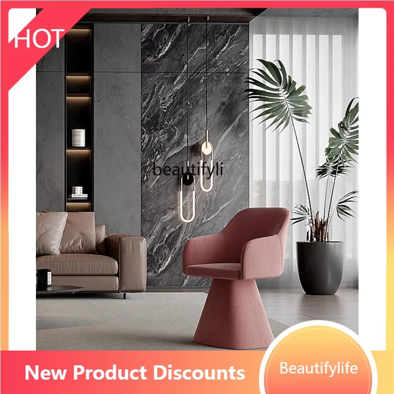 

F4567 Luxury High-End Makeup Stool for Bedroom, Master Bedroom Vanity Stool, Simple Backrest Vanity Table Stool, Home Makeu