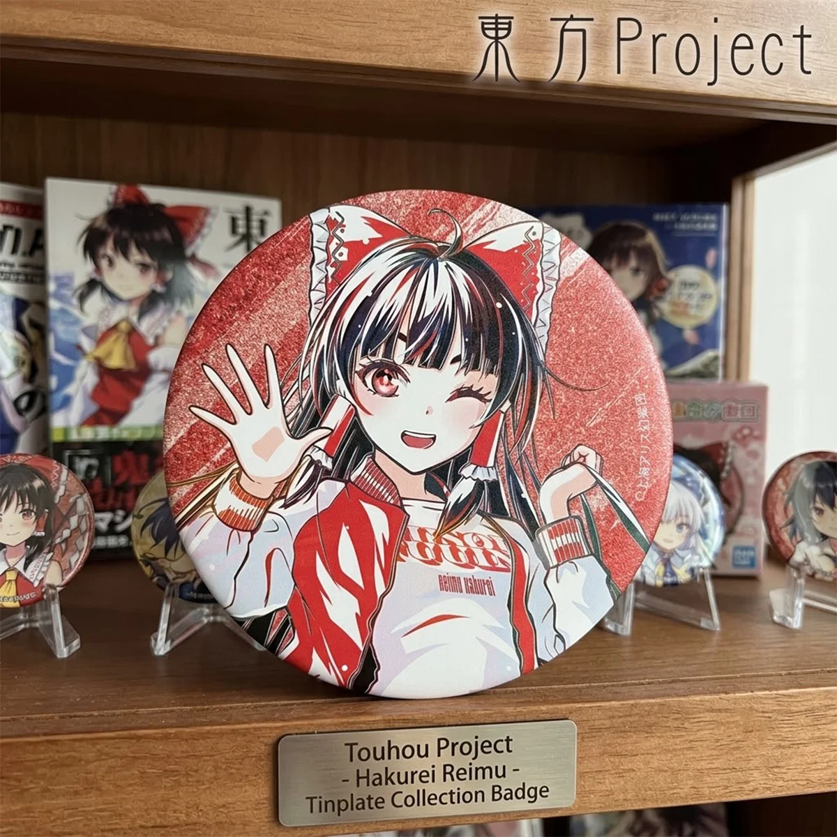 Anime Touhou Project 6cm New Badge Rei Mar Xmas Gift Denim Jacket Cute Anime Pin Accessory keychain