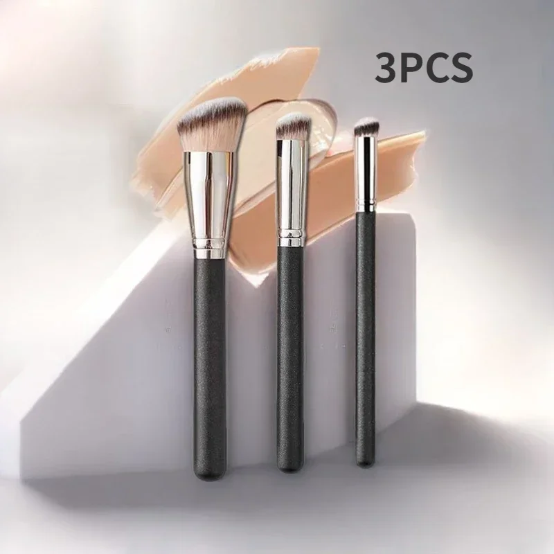 Makeup Brushes Foundation Concealer Angled Seamless Cover Synthetic Dark Circle Liquid Cream Cosmetics Contour Brush Beauty Tool