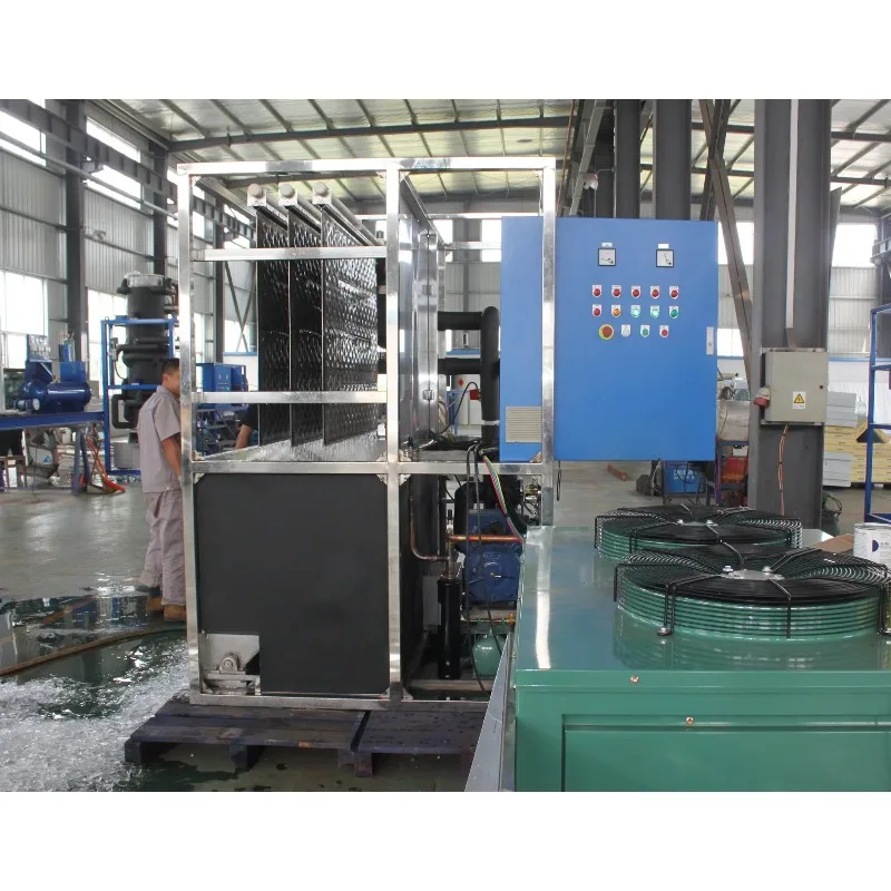 Custom Commercial Plate Ice Maker Machine with Water Cooled Condenser System