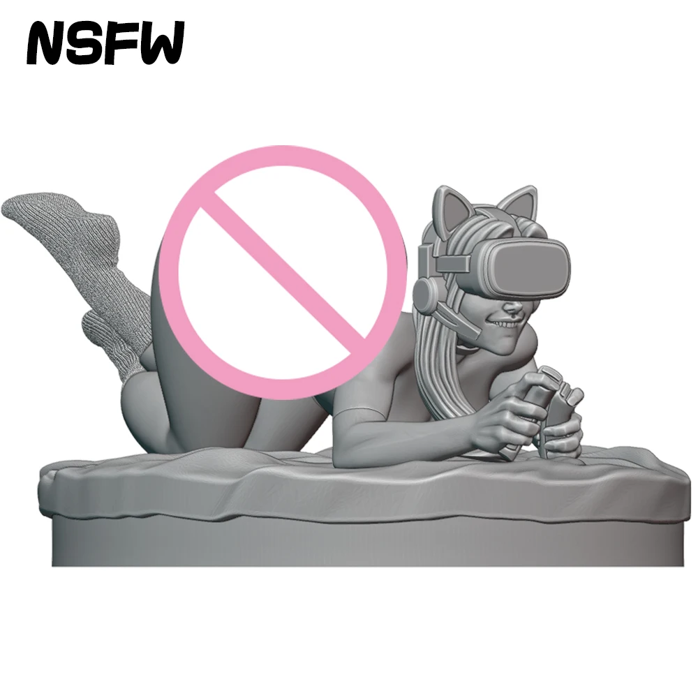 

1:24 Beauty VR Girl NSFW Doll 3d Printed Model Resin Unpainted Figure Model Kit Miniature Garage Gk Kits Unassembled Diy Toys