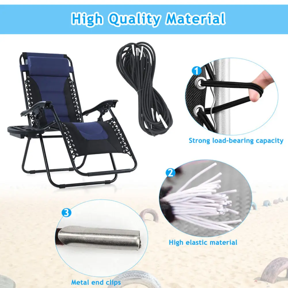 Durable Elastic Repair Rope For ZL Folding Beach Recliner Outdoor Patio Lounge Chair Replacement Parts Furniture Cord