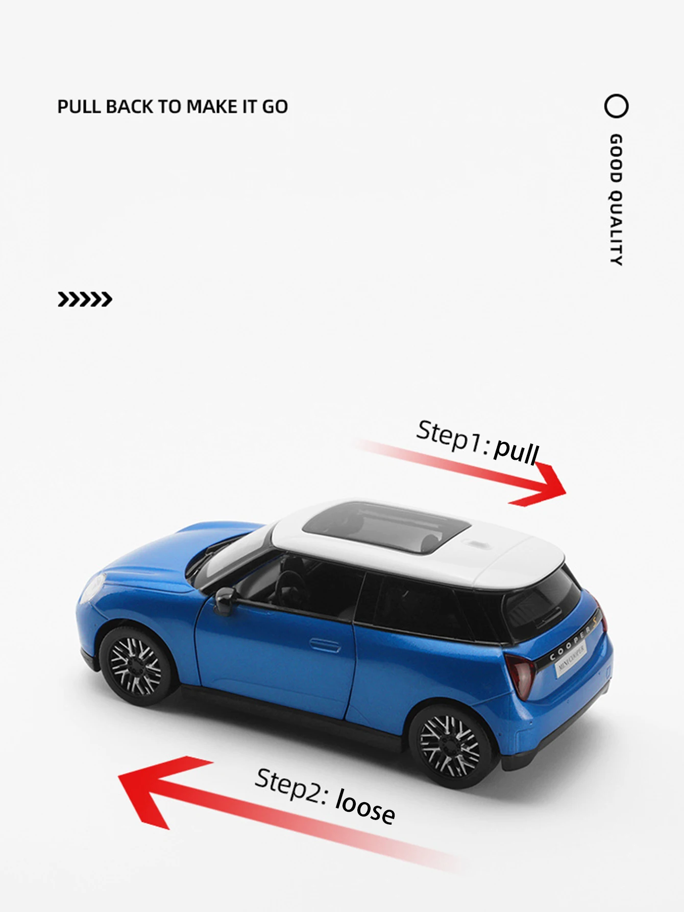 1:28 Simulation Zinklegierung BMW MINI Cooper, statisches Modell, Sammlerstück-Geschenkauto aus Metall