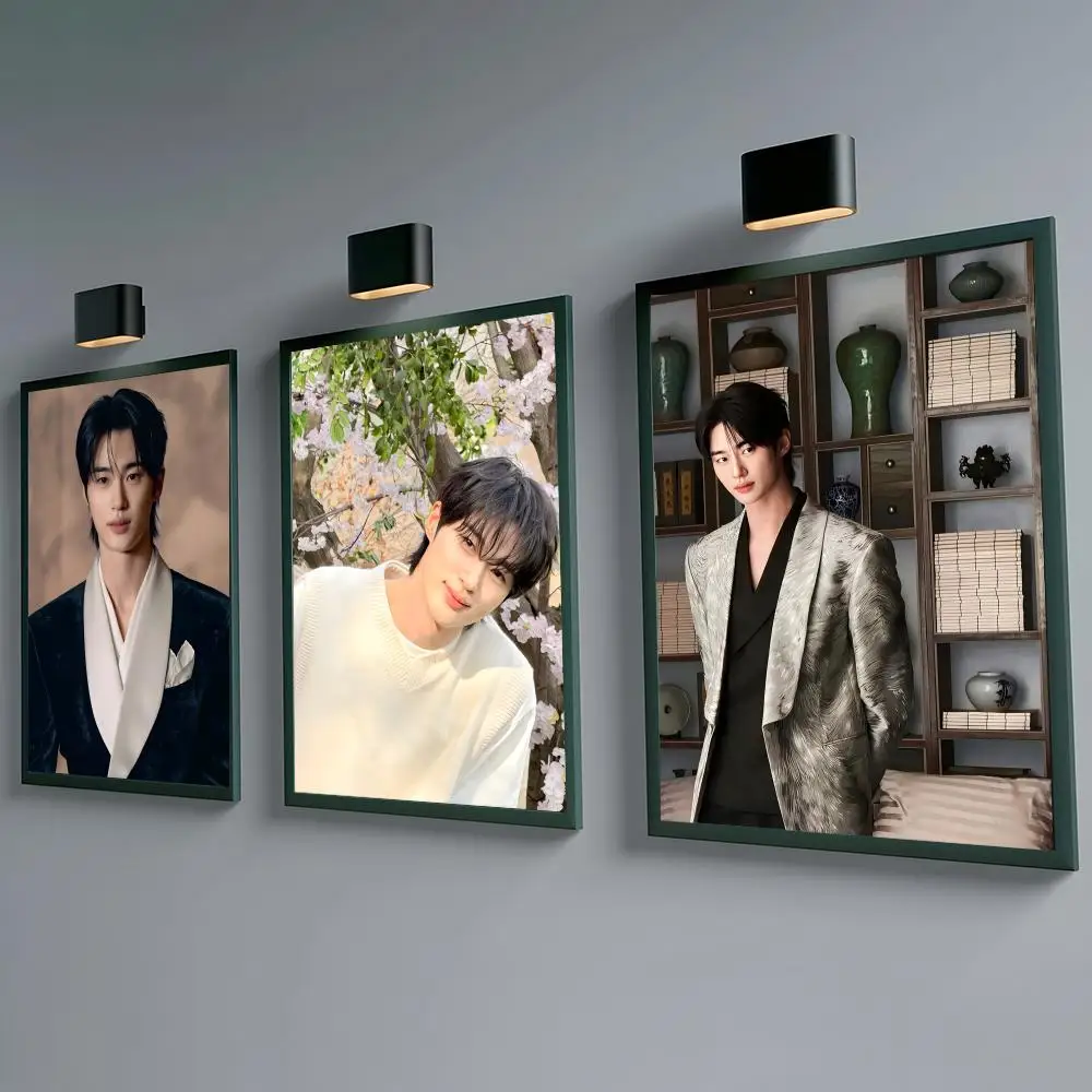 Actor Byeon Woo-seok Poster Self-adhesive Waterproof Paper Sticker Coffee House Bar Room Wall Decor