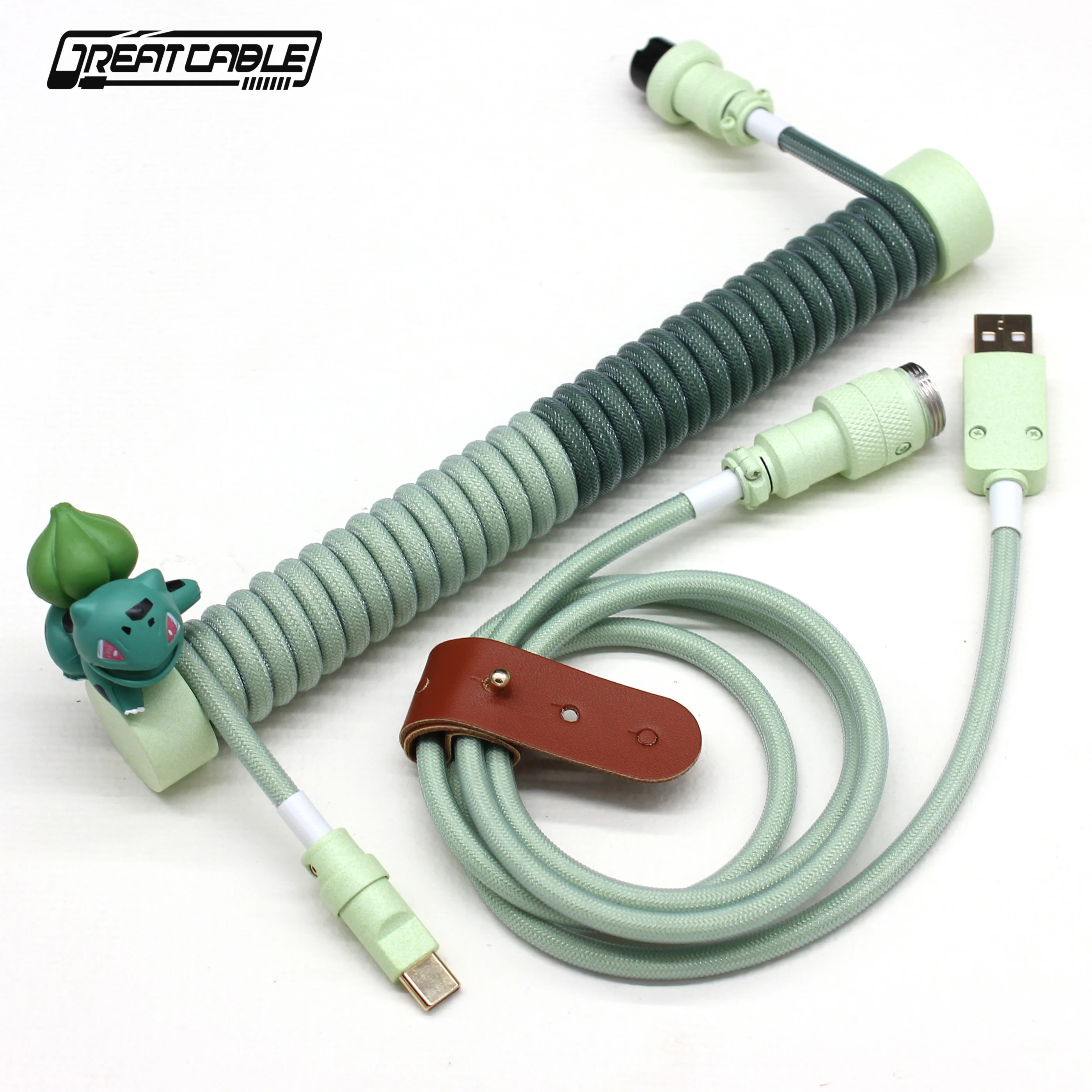 Aangepaste Toetsenbord Kabel Kleur Navigatie Plug Handmatige Spiraalkabel Type-C Toetsenbord Kabel Usb Datakabel