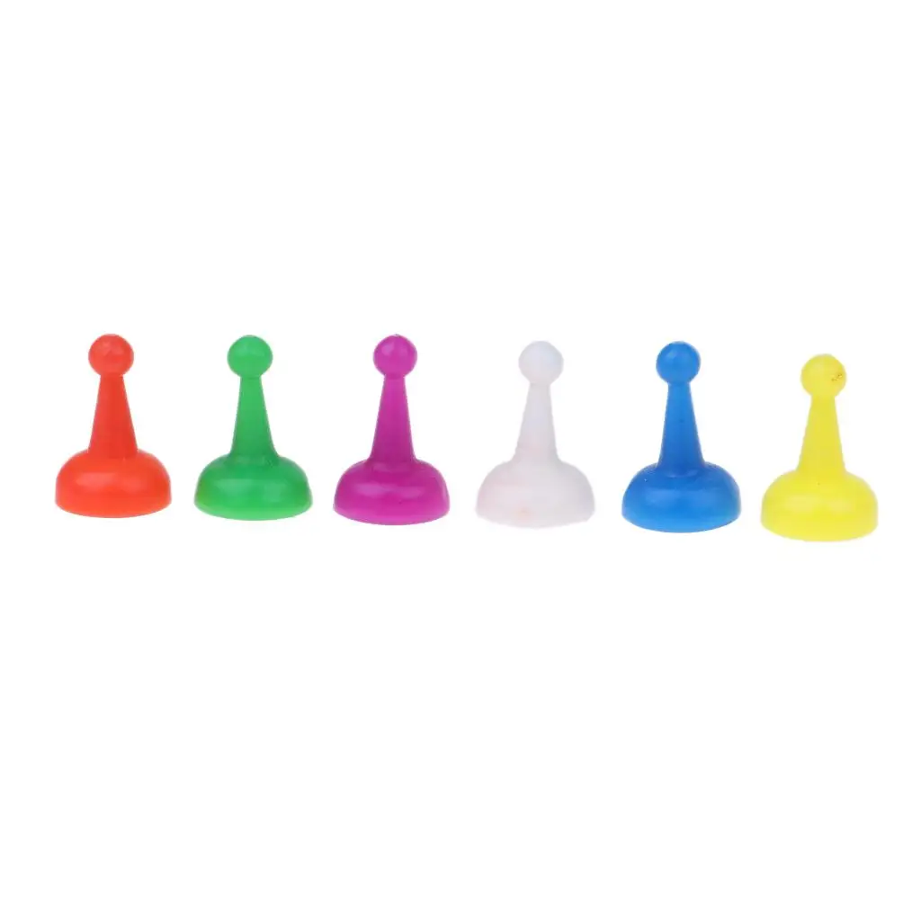 60Pcs Board Game Chess Pieces Checkers Plastic Accessories for Halma Chess Checkers Chess Game Chessman