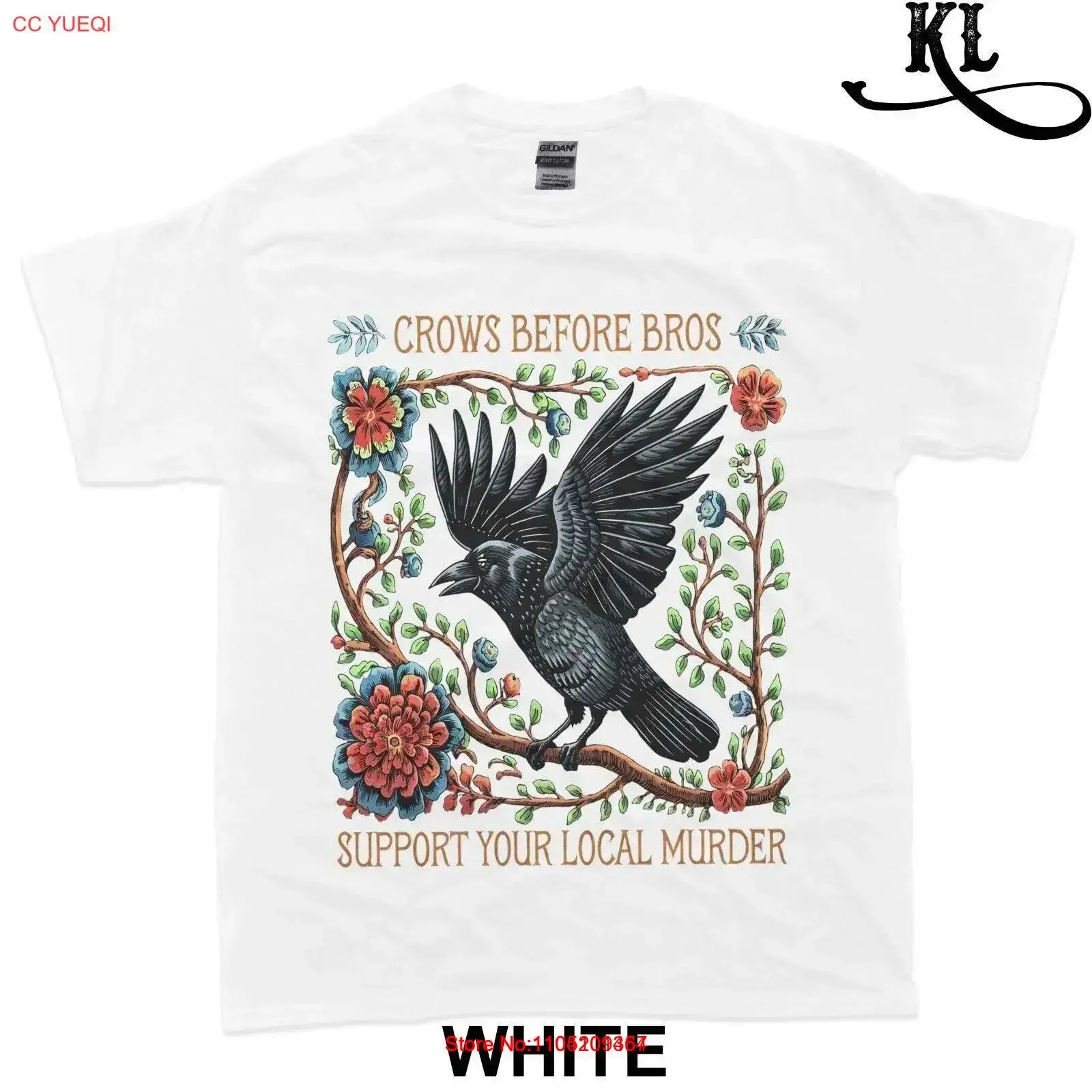 

Забавная футболка «Сдержите местное убийство ворон перед ярмарсом», винтажная стираная графическая дышащая универсальная слегка дизайнерская одежда