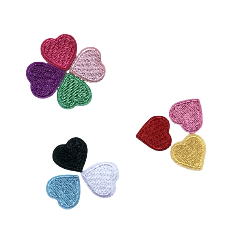 300pcs/Lot Luxury Small Love Heart Embroidery Patch Curtain Bedding Shirt Bag Clothing Decoration Accessory Craft Diy Applique