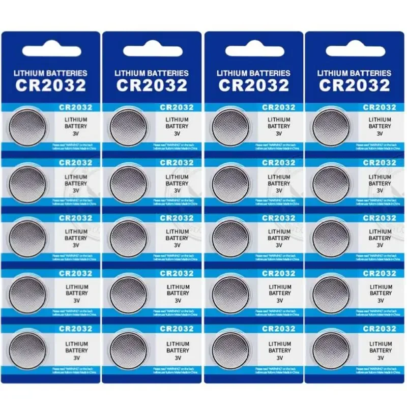 20 piezas CR2032 CR 2032, batería de botón, batería de litio de 3V para reloj, calculadora de juguete, botón de Control remoto para coche, pila de moneda