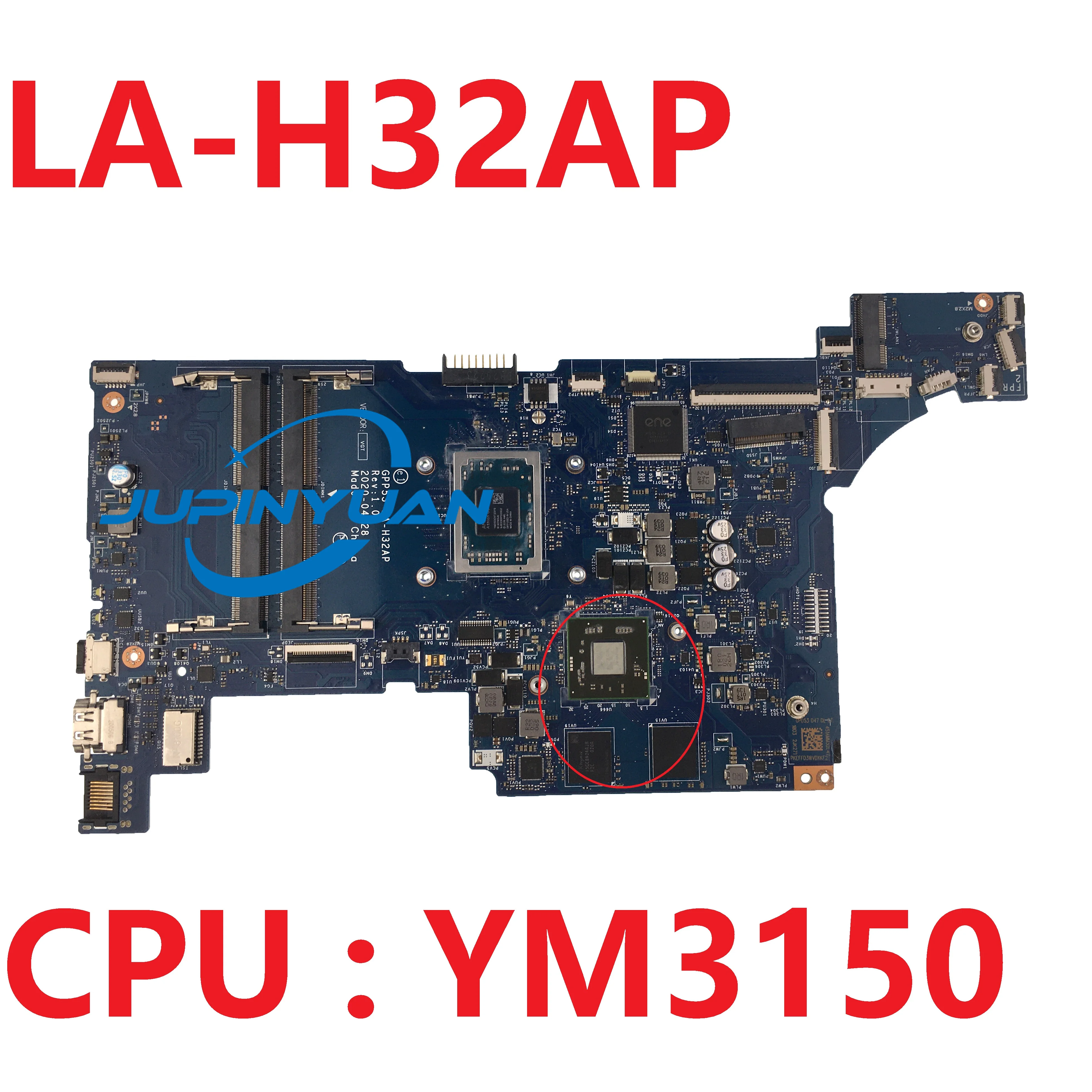 For HP 250 G8 255 G8 15S-GR 15-GW 15-GW0502SA Laptop Motherboard GPP53 LA-H32AP Mainboard M03666-601 M03666-001 With YM3150 CPU