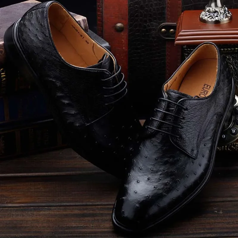 Ourui business dress uomo scarpe in coccodrillo scarpe formali da uomo fatte a mano per uomo